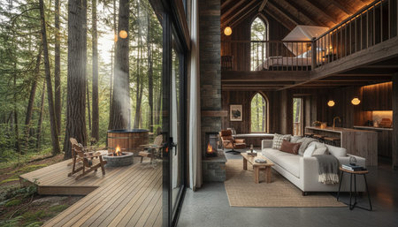 Luxury Interior Living Space Scene Background