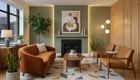 Luxury Interior Living Space Scene Background