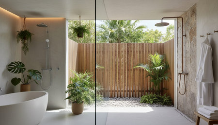 Elegant Luxury Interior Space with Warm Lighting Background
