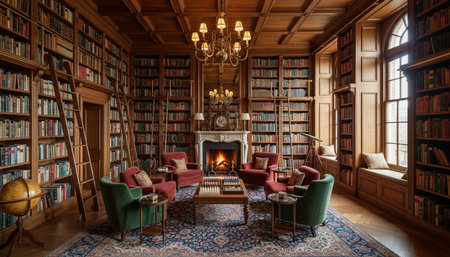 Elegant Luxury Interior Space with Warm Lighting Backgroundの写真素材