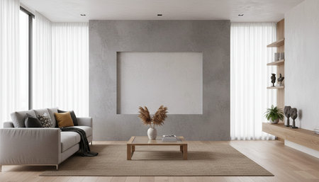 Elegant Residential Interior Room Background