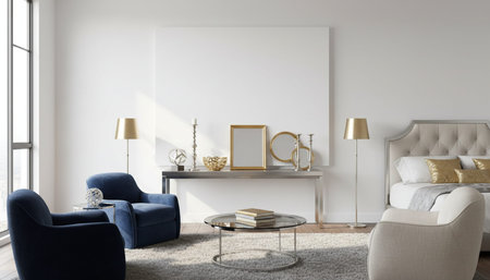 Elegant Residential Interior Room Background