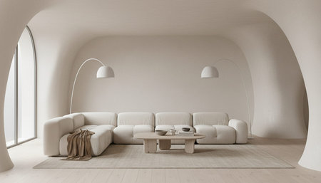 Elegant Residential Interior Room Background