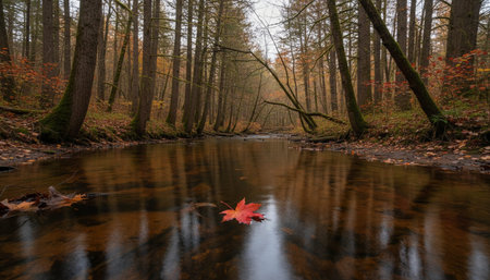 Beautiful Natural Forest Landscape with Trees and Green Plants Backgroundの写真素材