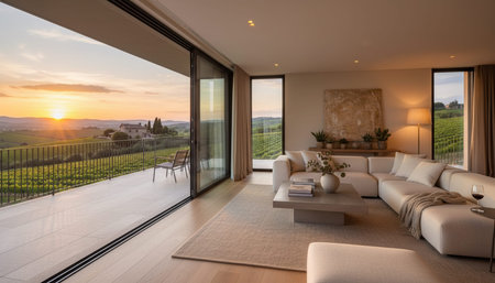 Luxury Interior Living Space Scene Background