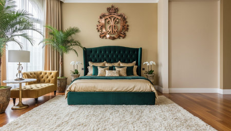 Elegant Residential Interior Room Background
