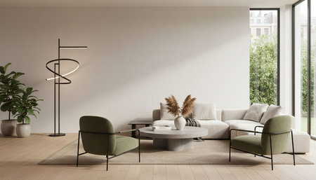 Elegant Residential Interior Room Background
