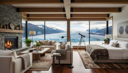 Luxury Interior Living Space Scene Background
