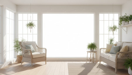 Elegant Residential Interior Room Background