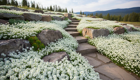 Beautiful Nature Landscape and Scenic Outdoor Background with Natural Textures