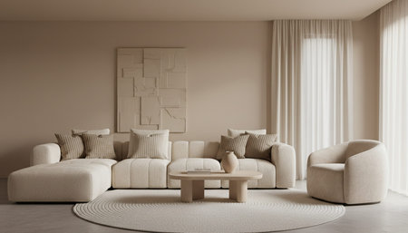Modern Luxury Living Room Interior Background