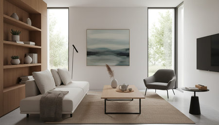 Modern Luxury Living Room Interior Background