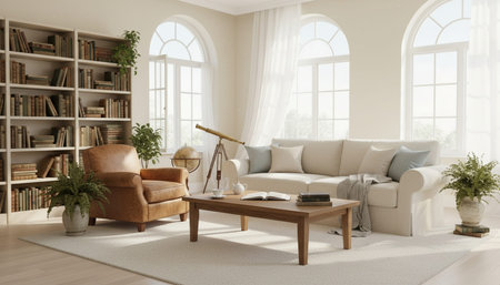 Modern Luxury Living Room Interior Background
