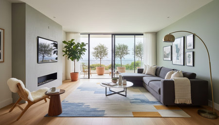 Modern Luxury Living Room Interior Background