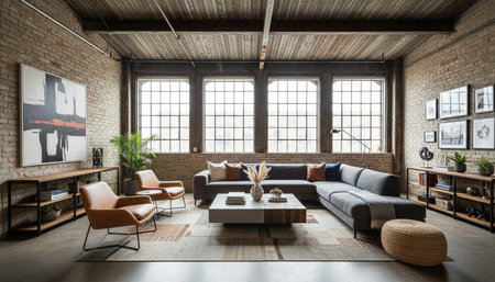 Modern Luxury Living Room Interior Backgroundの写真素材