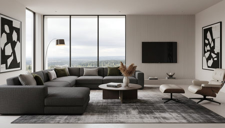 Modern Luxury Living Room Interior Background