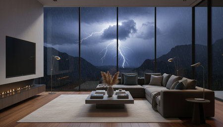 Modern Luxury Living Room Interior Background