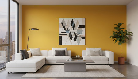 Modern Luxury Living Room Interior Background