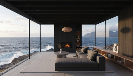 Modern Luxury Living Room Interior Background