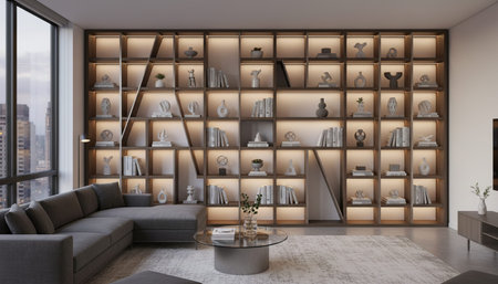 Modern Luxury Living Room Interior Background