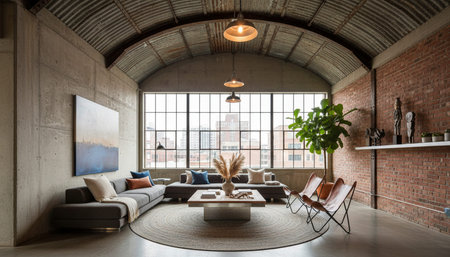 Modern Luxury Living Room Interior Backgroundの写真素材