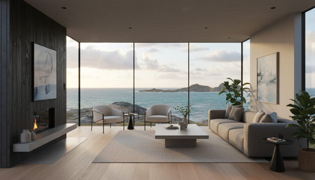 Modern Luxury Living Room Interior Background