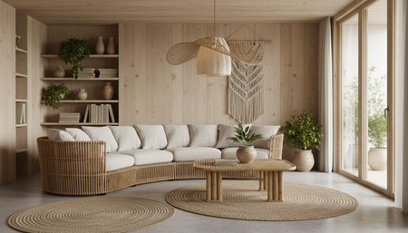 Modern Luxury Living Room Interior Background