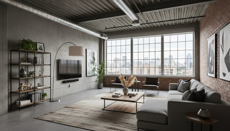 Modern Luxury Living Room Interior Background