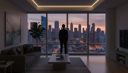 Modern Luxury Living Room Interior Background