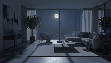Modern Luxury Living Room Interior Background