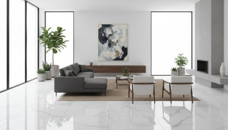 Modern Luxury Living Room Interior Background