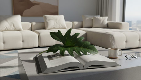 Modern Luxury Living Room Interior Background