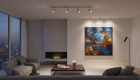 Modern Luxury Living Room Interior Background