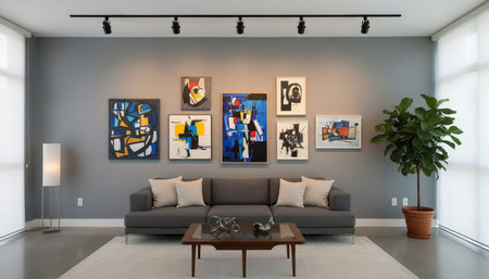 Modern Luxury Living Room Interior Background