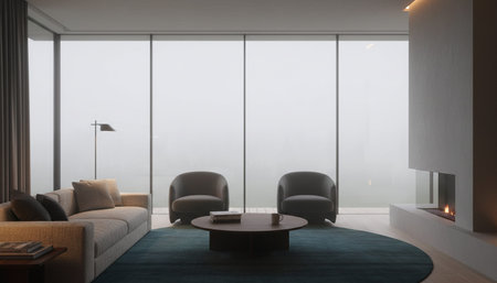 Modern Luxury Living Room Interior Background