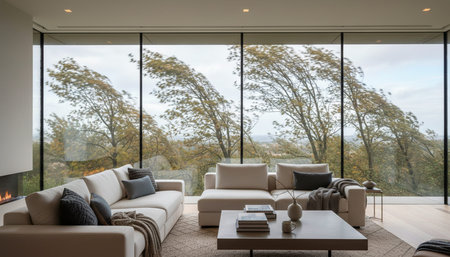 Modern Luxury Living Room Interior Background