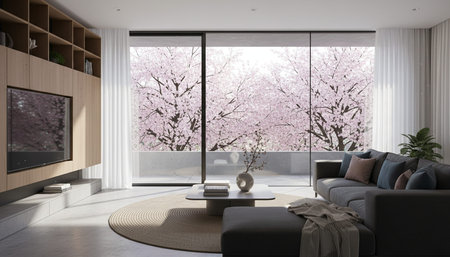 Modern Luxury Living Room Interior Background