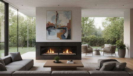 Modern Luxury Living Room Interior Background