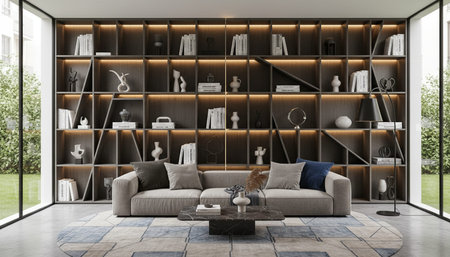 Modern Luxury Living Room Interior Background