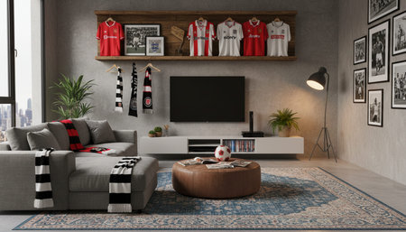 Modern Luxury Living Room Interior Background