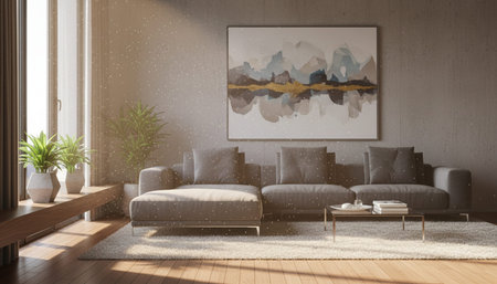 Modern Luxury Living Room Interior Background
