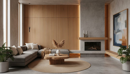 Modern Luxury Living Room Interior Background