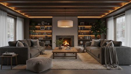 Modern Luxury Living Room Interior Background