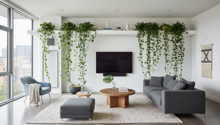 Modern Luxury Living Room Interior Background