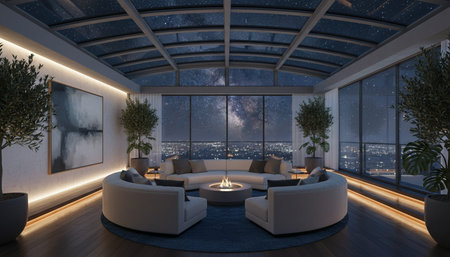 Modern Luxury Living Room Interior Background