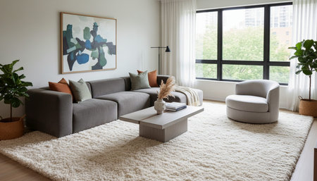 Modern Luxury Living Room Interior Background
