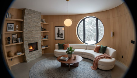 Modern Luxury Living Room Interior Background