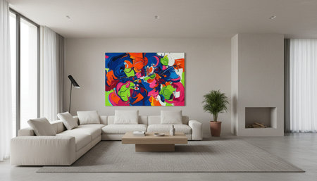 Modern Luxury Living Room Interior Background