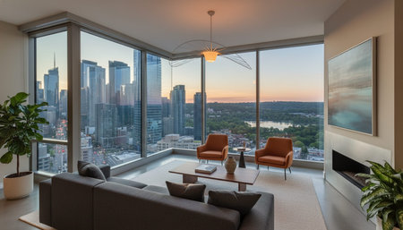 Modern Luxury Living Room Interior Background