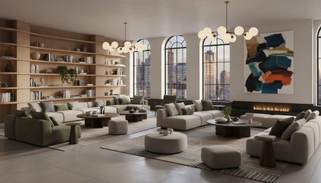 Modern Luxury Living Room Interior Background